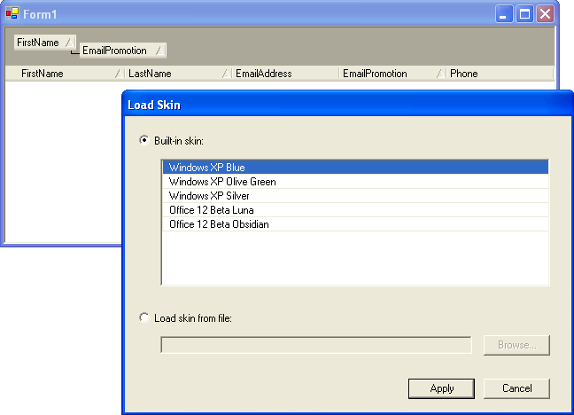 .NET Elegant Grid: Setting cell styles at design time