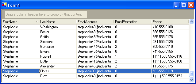 .NET Elegant Grid: The grid with the Group By Box and non-grouped rows