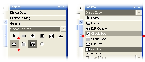 Highlighting the current screen position of items with the content pop-up window