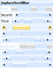 Inplace Scroll Bar grid cell