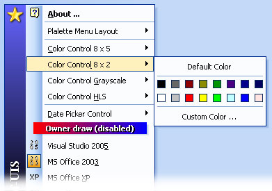 8x2 color picker menu