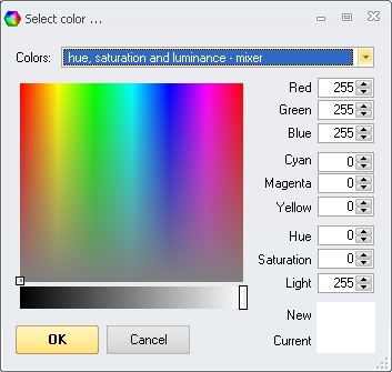 Prof-UIS: Color selection dialog box 2