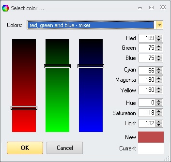 Prof-UIS: Color selection dialog box 6