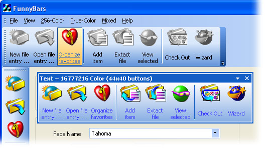 MFC Prof-UIS toolbar: custom buttons