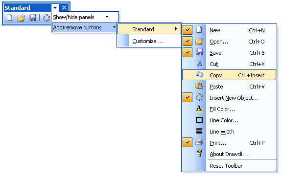 MFC/Prof-UIS quick toolbar customization