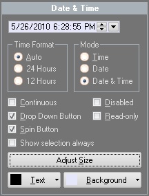 MFC Prof-UIS Date and Time Picker Control: General look