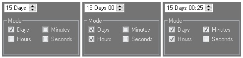 MFC Prof-UIS Time Duration Control: Available Display Modes