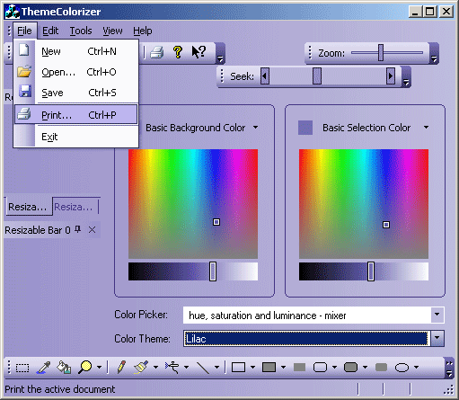 Customized Office 2003 theme