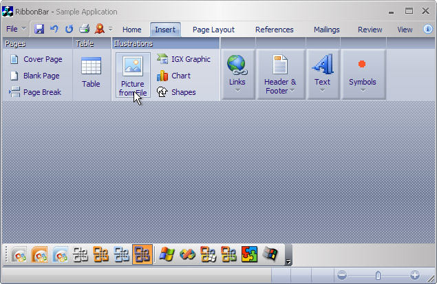 Ribbon Bar: R1 theme on Windows XP