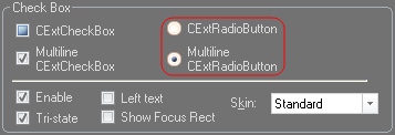 Radio button control