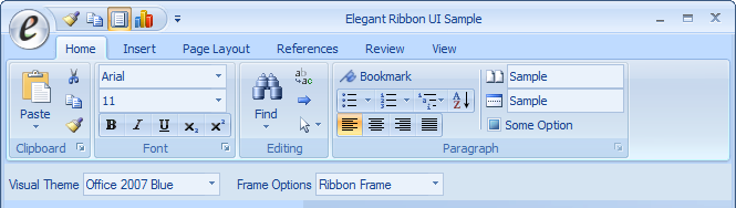 Elegant Ribbon Control