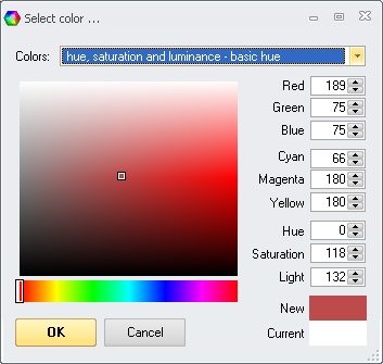 Prof-UIS: Color selection dialog box 3