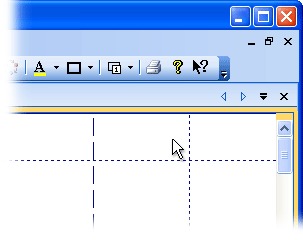 Split button in a toolbar