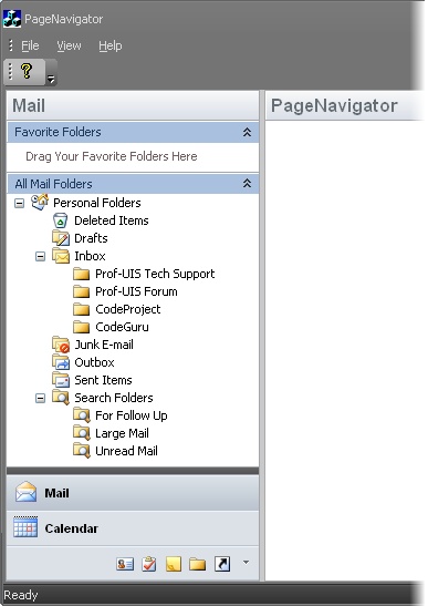 Prof-UIS Page Navigator (Office 2010 Black theme)