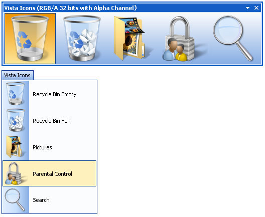 Prof-UIS: Windows Vista/XP quality icons