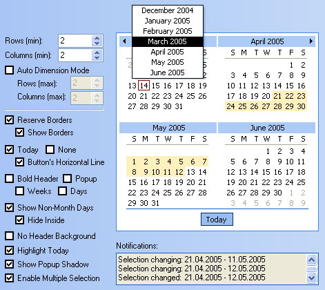 MFC Prof-UIS Date Picker: dialogs