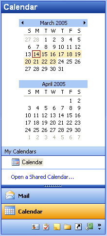 MFC Prof-UIS Date Picker: Outlook-like style