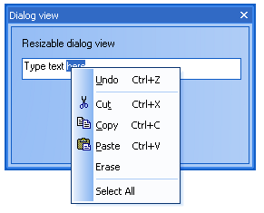 Context menu consistent with Prof-UIS themes